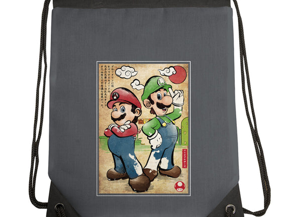 Super Plumber Bros Woodblock
