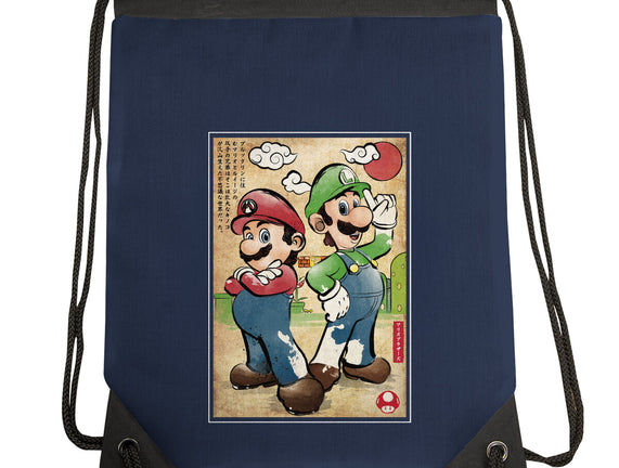 Super Plumber Bros Woodblock