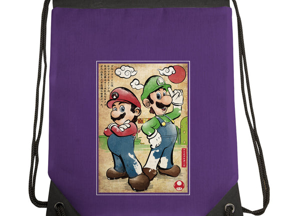 Super Plumber Bros Woodblock