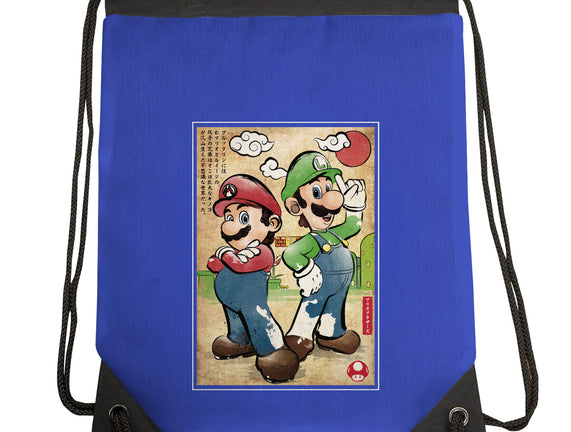Super Plumber Bros Woodblock