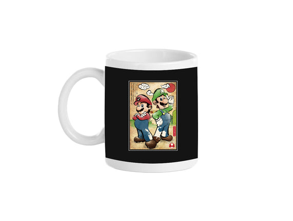 Super Plumber Bros Woodblock