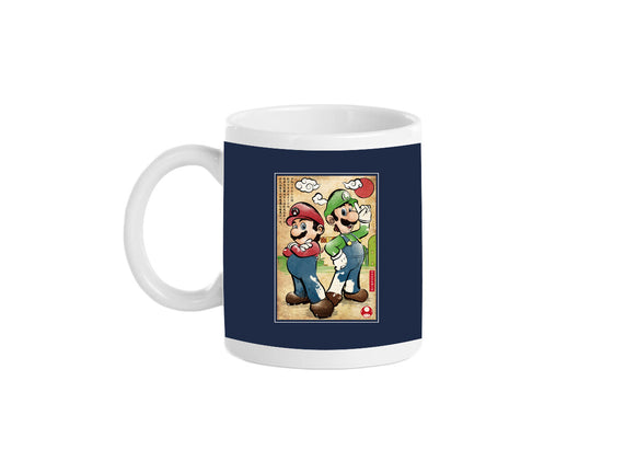 Super Plumber Bros Woodblock