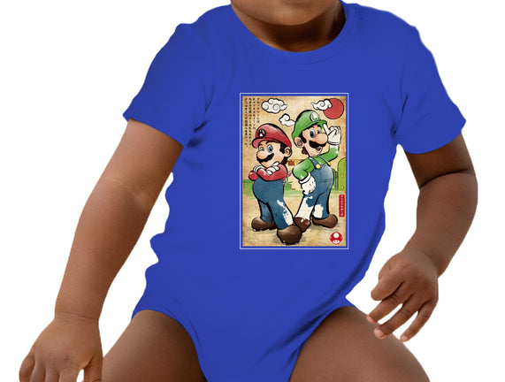 Super Plumber Bros Woodblock