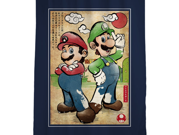 Super Plumber Bros Woodblock
