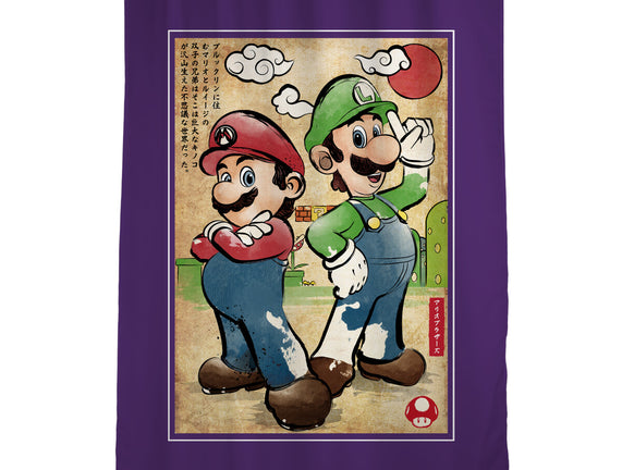 Super Plumber Bros Woodblock