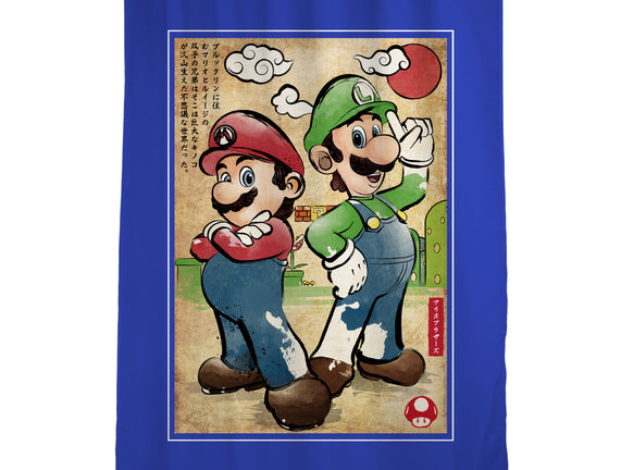 Super Plumber Bros Woodblock