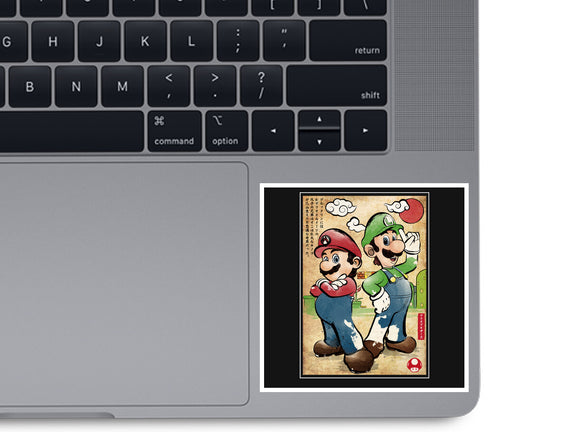 Super Plumber Bros Woodblock