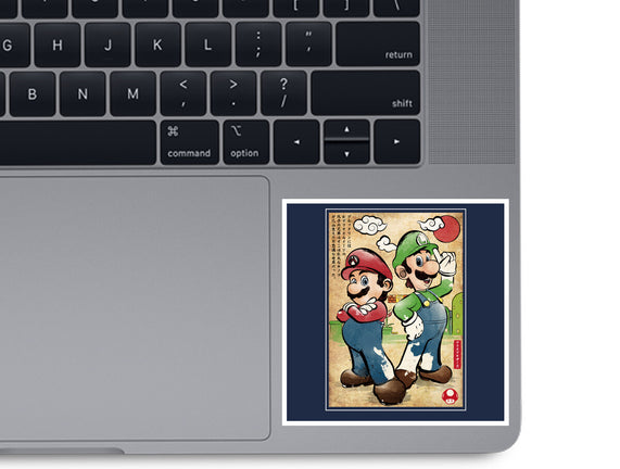 Super Plumber Bros Woodblock