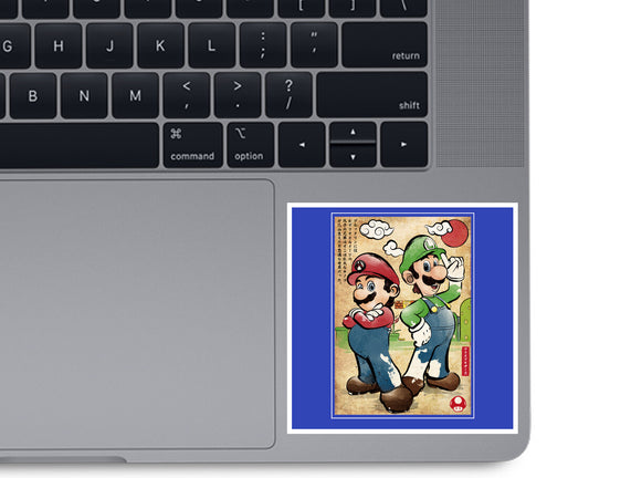 Super Plumber Bros Woodblock