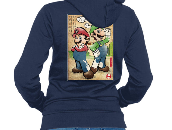 Super Plumber Bros Woodblock