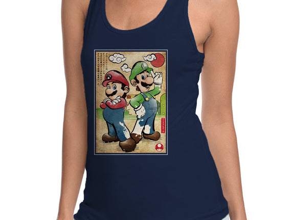 Super Plumber Bros Woodblock