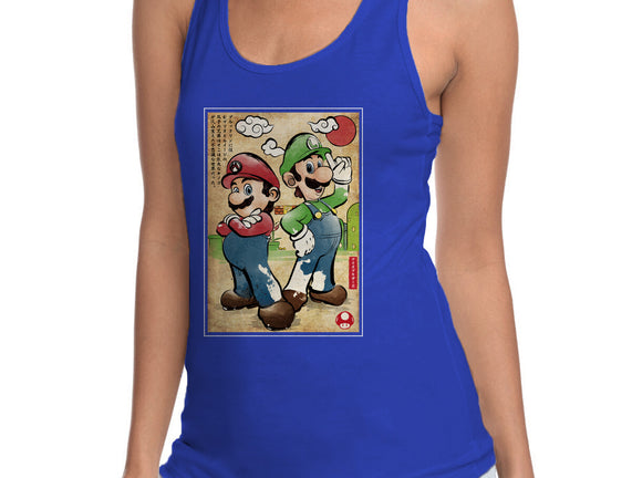 Super Plumber Bros Woodblock