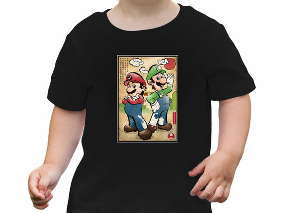 Super Plumber Bros Woodblock