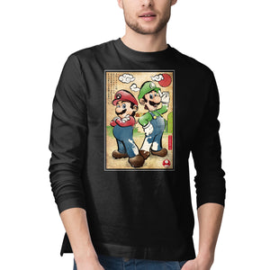 Super Plumber Bros Woodblock