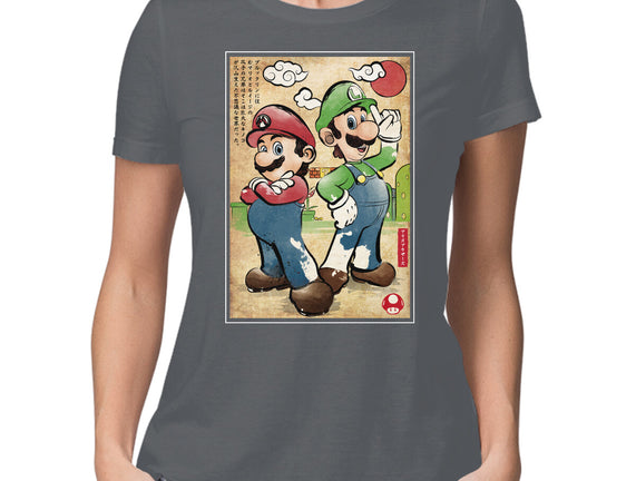 Super Plumber Bros Woodblock