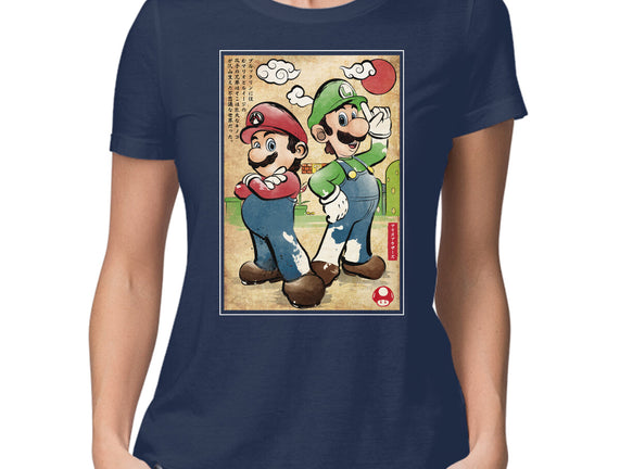 Super Plumber Bros Woodblock