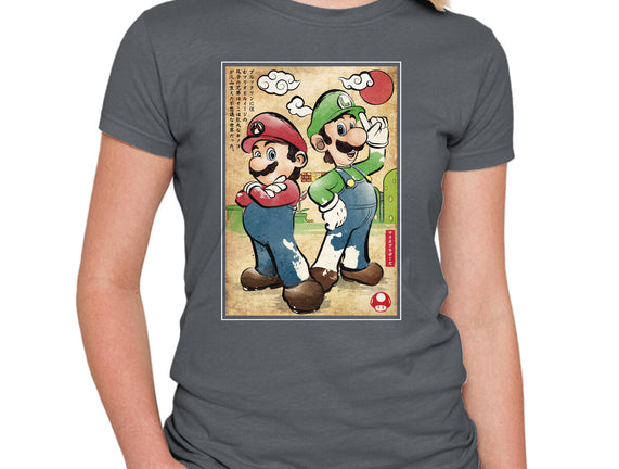 Super Plumber Bros Woodblock