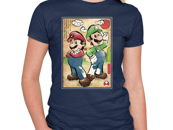 Super Plumber Bros Woodblock