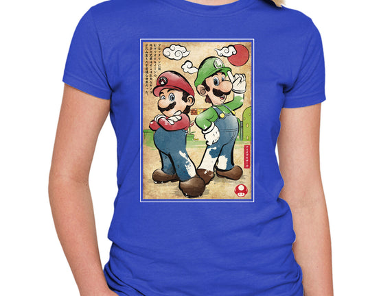 Super Plumber Bros Woodblock