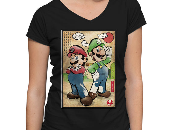Super Plumber Bros Woodblock