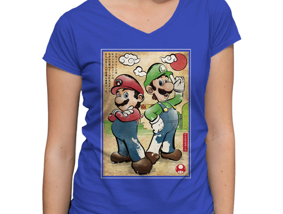 Super Plumber Bros Woodblock