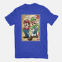 Super Plumber Bros Woodblock-Unisex-Basic-Tee-DrMonekers