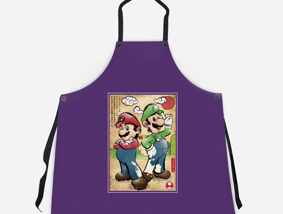Super Plumber Bros Woodblock