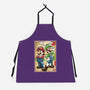 Super Plumber Bros Woodblock-Unisex-Kitchen-Apron-DrMonekers