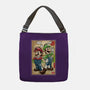 Super Plumber Bros Woodblock-None-Adjustable Tote-Bag-DrMonekers
