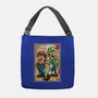 Super Plumber Bros Woodblock-None-Adjustable Tote-Bag-DrMonekers