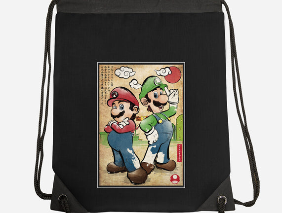 Super Plumber Bros Woodblock