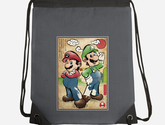 Super Plumber Bros Woodblock