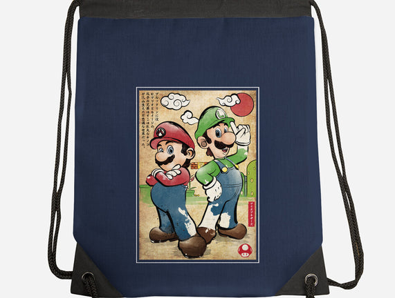 Super Plumber Bros Woodblock
