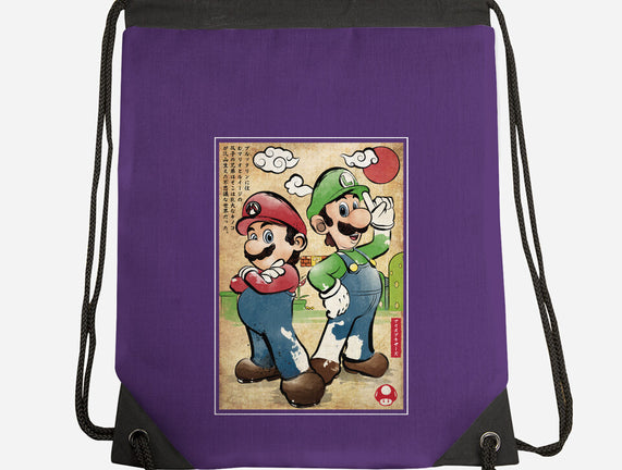 Super Plumber Bros Woodblock