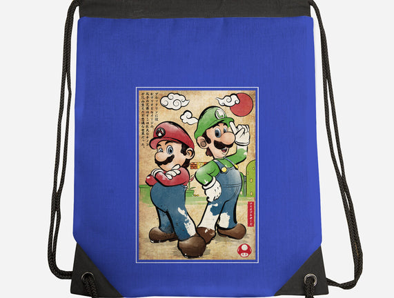 Super Plumber Bros Woodblock