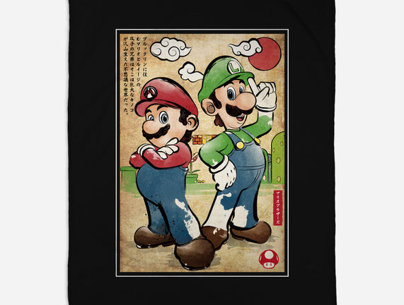 Super Plumber Bros Woodblock