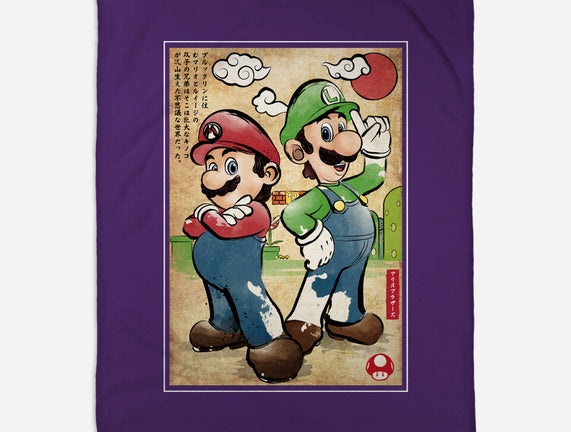 Super Plumber Bros Woodblock