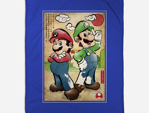 Super Plumber Bros Woodblock