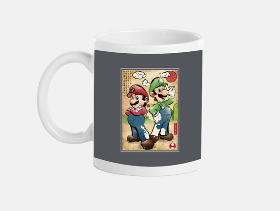 Super Plumber Bros Woodblock