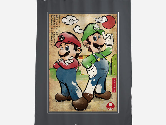 Super Plumber Bros Woodblock