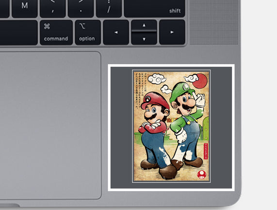 Super Plumber Bros Woodblock