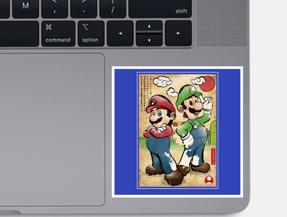 Super Plumber Bros Woodblock