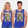 Super Plumber Bros Woodblock-Unisex-Basic-Tank-DrMonekers