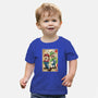 Super Plumber Bros Woodblock-Baby-Basic-Tee-DrMonekers