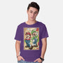 Super Plumber Bros Woodblock-Mens-Basic-Tee-DrMonekers