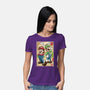 Super Plumber Bros Woodblock-Womens-Basic-Tee-DrMonekers