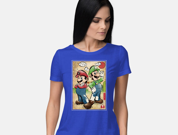 Super Plumber Bros Woodblock