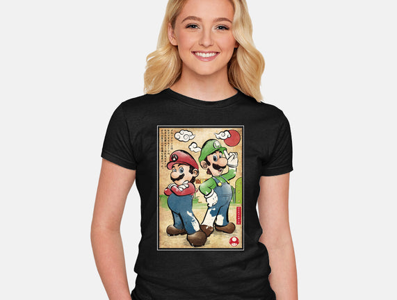 Super Plumber Bros Woodblock