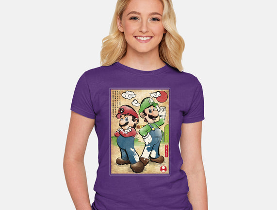 Super Plumber Bros Woodblock