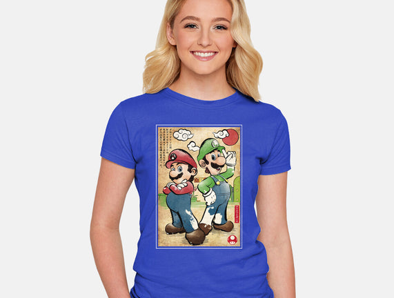 Super Plumber Bros Woodblock